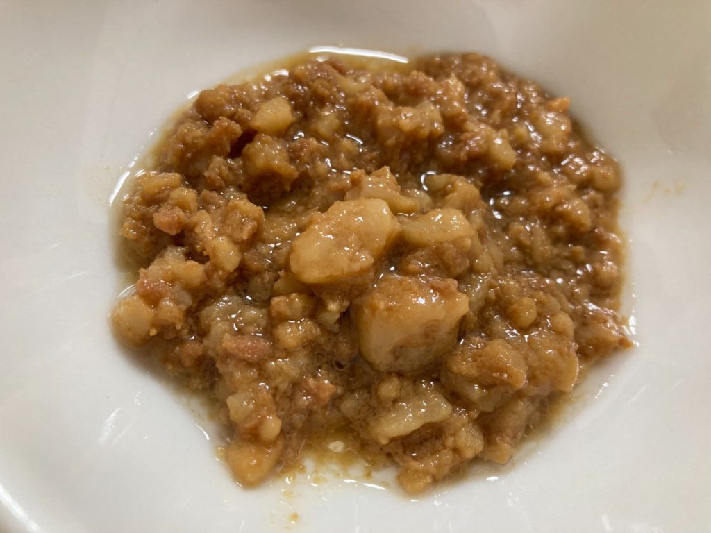 背脂ニンニク醤油味の背脂アップ