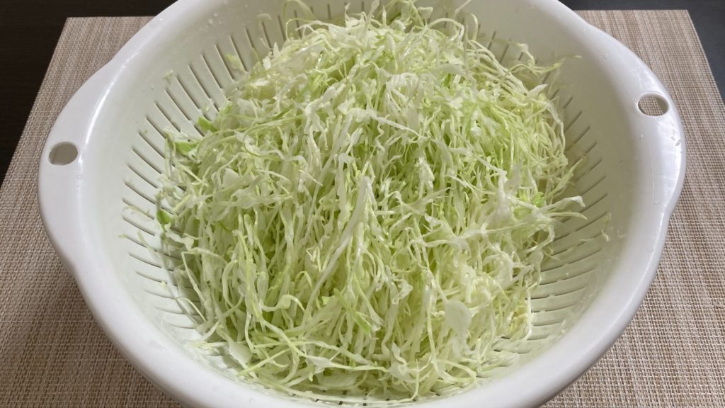 キャベピィMAXで切ったキャベツ